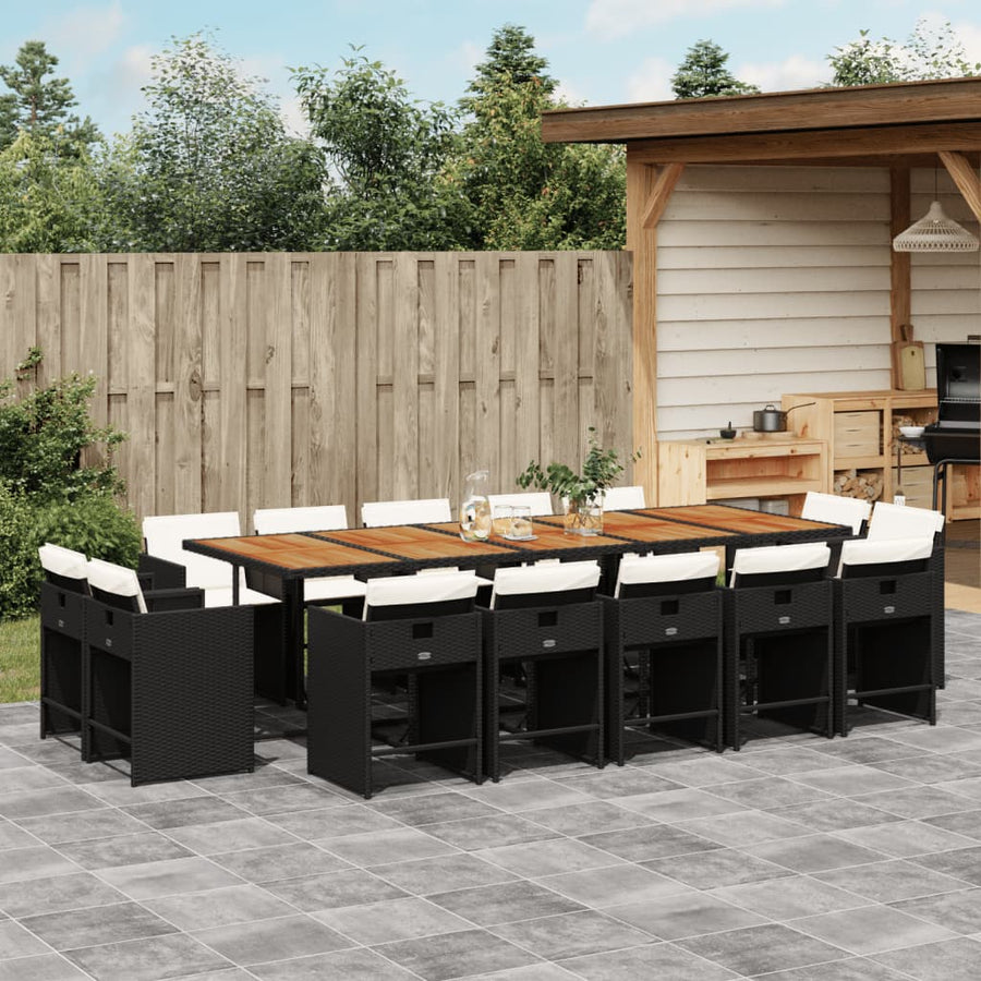 15-Delige Tuinset Met Kussens Poly Rattan 14