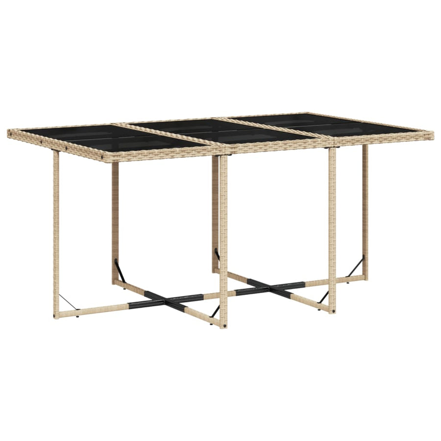 11-Delige Tuinset Met Kussens Poly Rattan Gemengd Beige