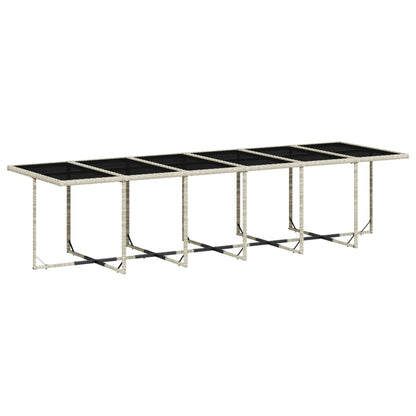 5-delige Tuinset met kussens poly rattan lichtgrijs