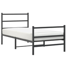 Bedframe Met Hoofd- En Voeteneinde Metaal 90 x 200 cm Zwart