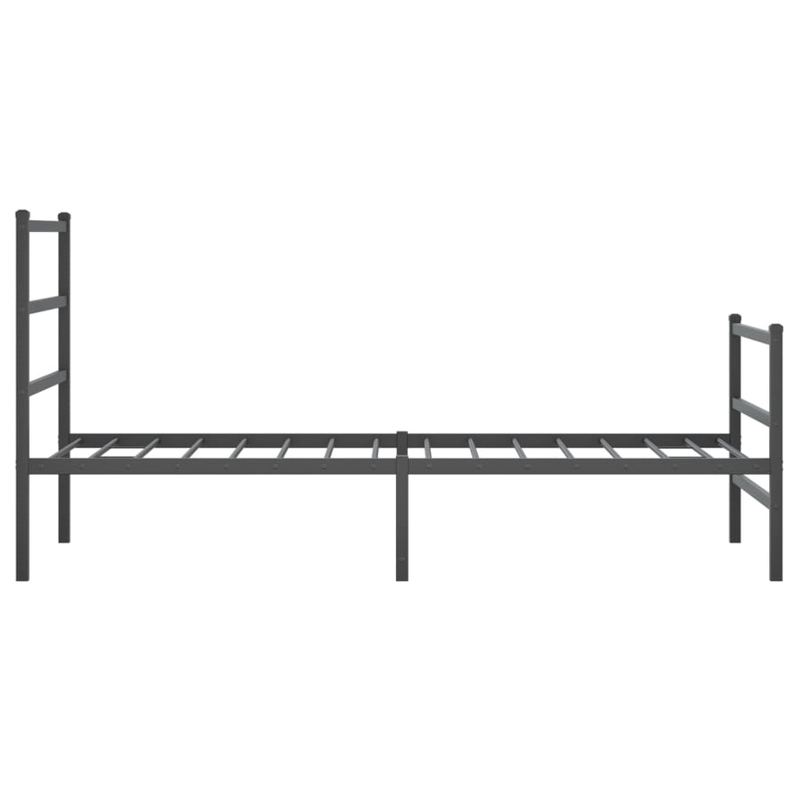 Bedframe Met Hoofd- En Voeteneinde Metaal 90 x 200 cm Zwart