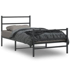 Bedframe metaal zwart 107x203 cm