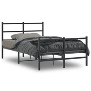 Bedframe metaal zwart 120x190 cm