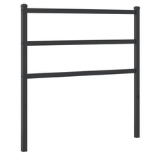 Hoofdbord Metaal 90 cm Zwart