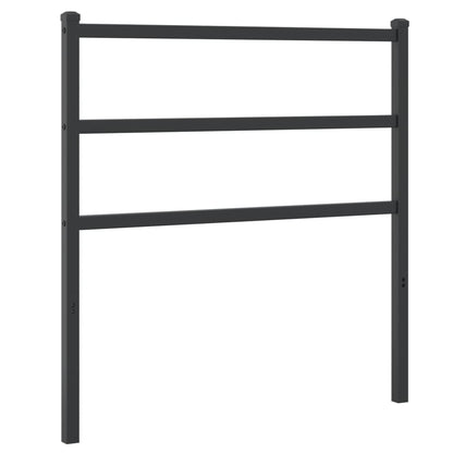 Hoofdbord Metaal 90 cm Zwart