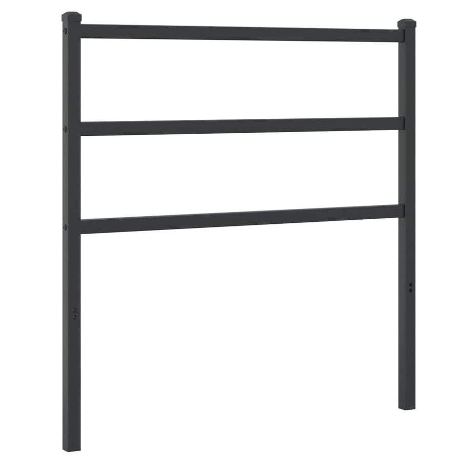 Hoofdbord Metaal 90 cm Zwart