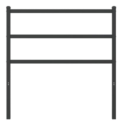 Hoofdbord Metaal 90 cm Zwart