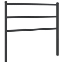 Hoofdbord Metaal 100 cm Zwart