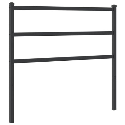 Hoofdbord Metaal 100 cm Zwart