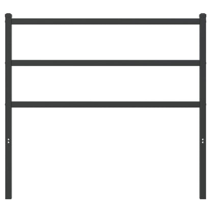 Hoofdbord Metaal 100 cm Zwart