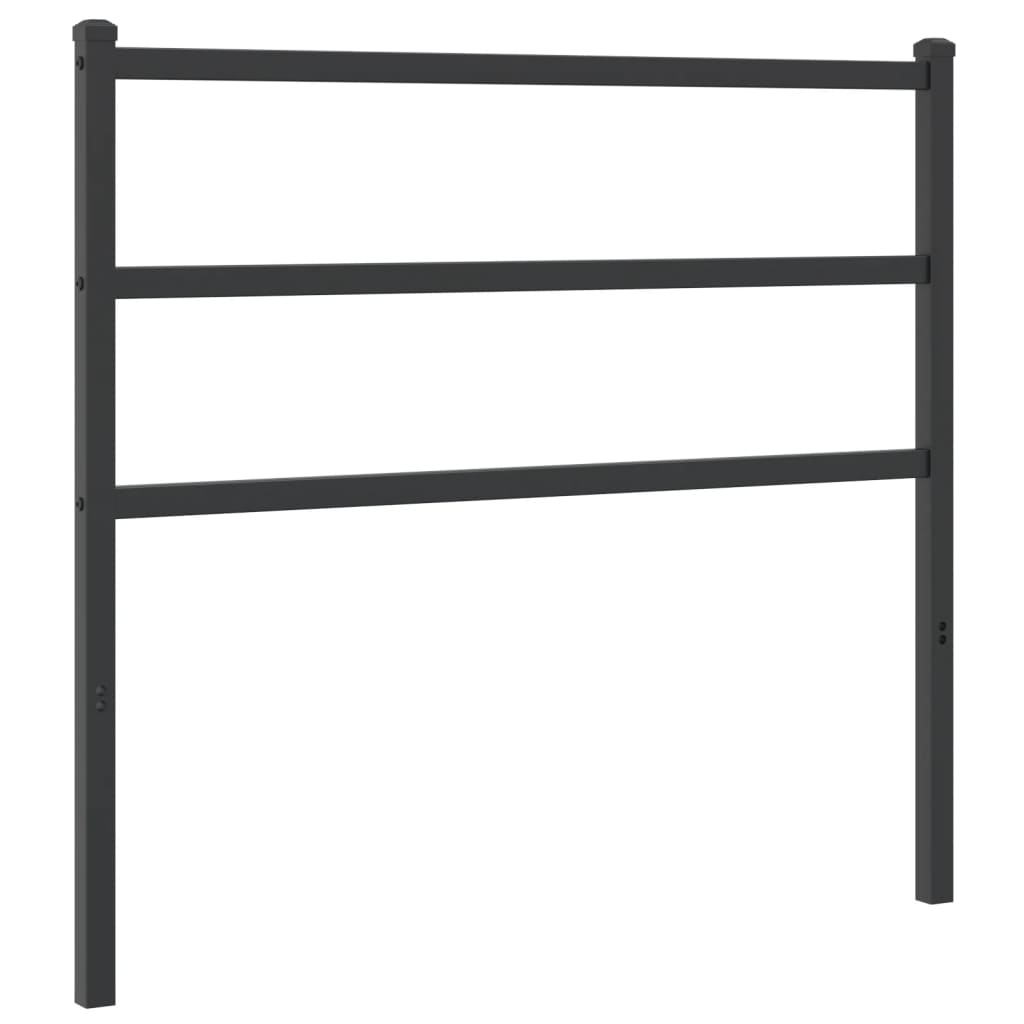 Hoofdbord Metaal 107 cm Zwart