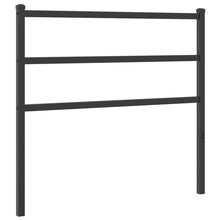Hoofdbord Metaal 107 cm Zwart