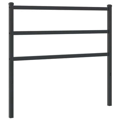 Hoofdbord Metaal 107 cm Zwart
