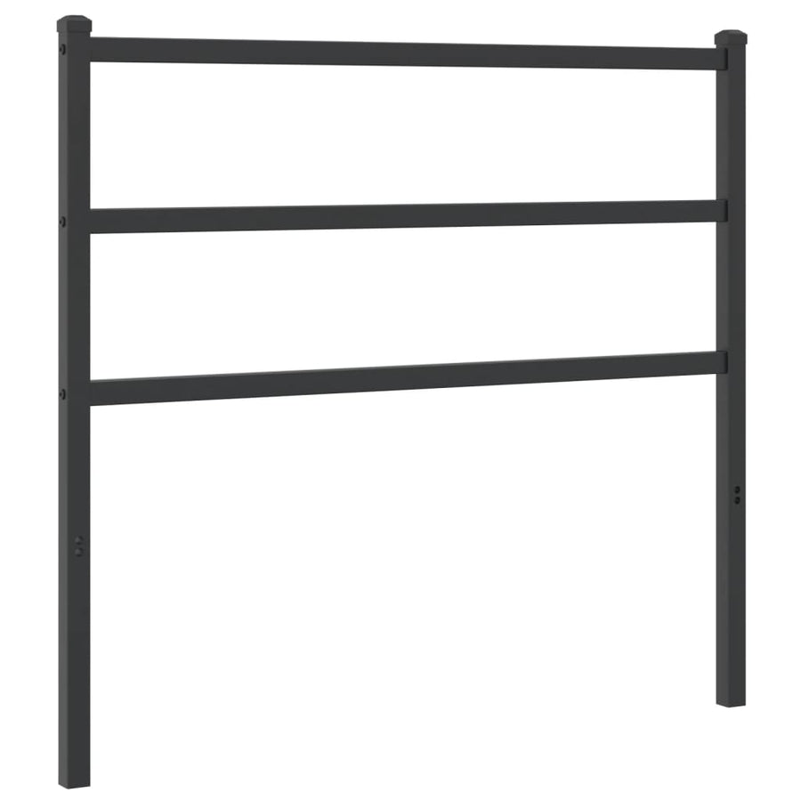 Hoofdbord Metaal 107 cm Zwart