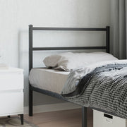 Hoofdbord metaal 107 cm zwart