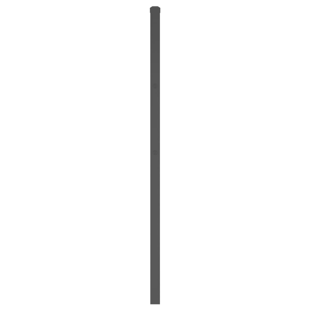 Hoofdbord Metaal 180 cm Zwart