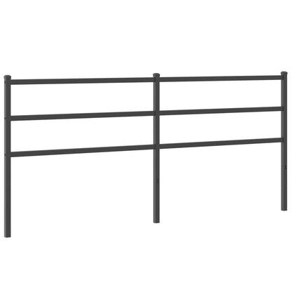 Hoofdbord Metaal 193 cm Zwart