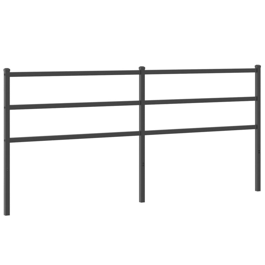 Hoofdbord Metaal 193 cm Zwart