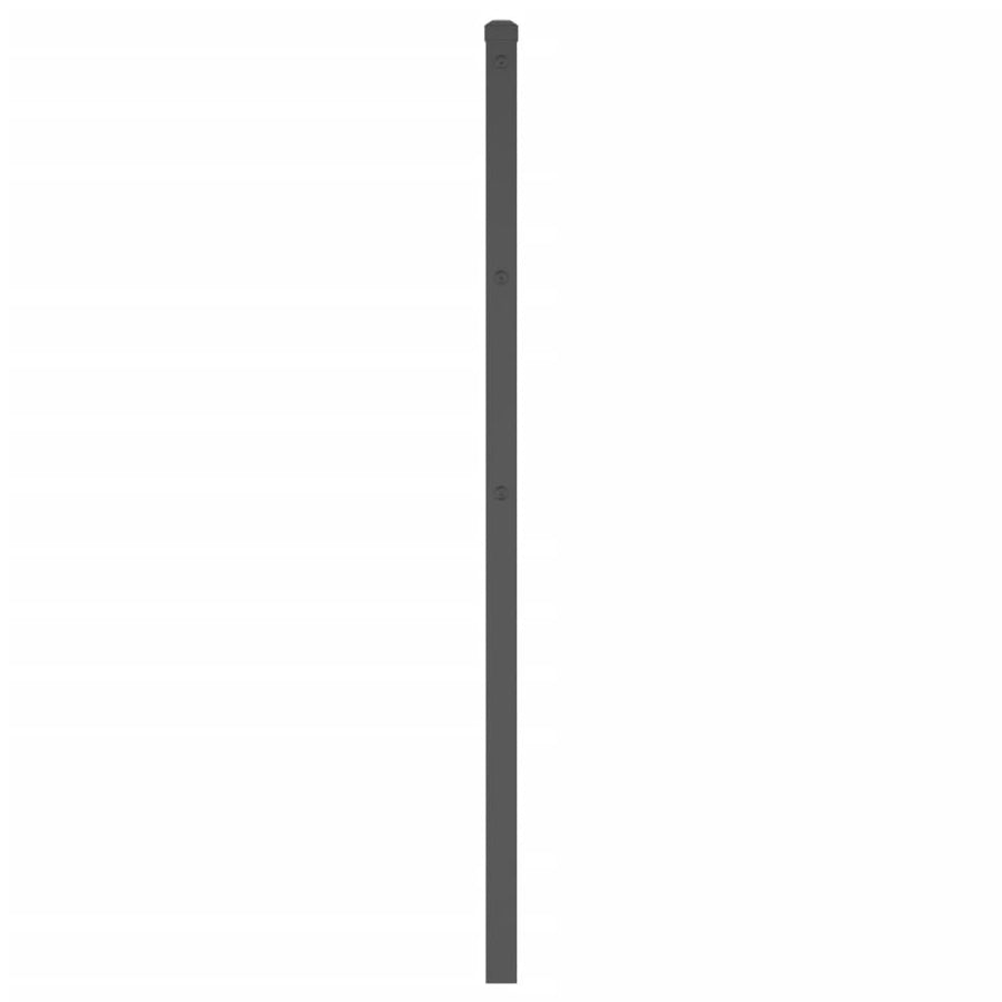 Hoofdbord Metaal 200 cm Zwart