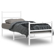 Bedframe metaal wit 80x200 cm