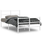 Bedframe metaal wit 120x190 cm