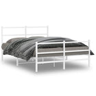 Bedframe metaal wit 140x200 cm