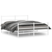 Bedframe metaal wit 150x200 cm