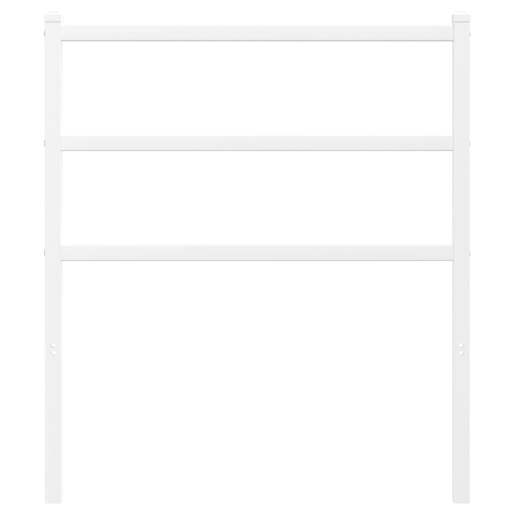 Hoofdbord Metaal 75 cm Wit