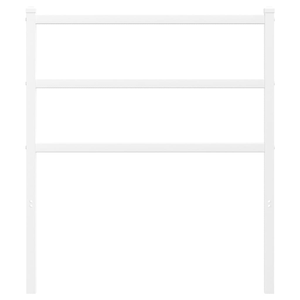 Hoofdbord Metaal 80 cm Wit