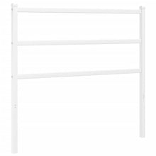 Hoofdbord Metaal 100 cm Wit