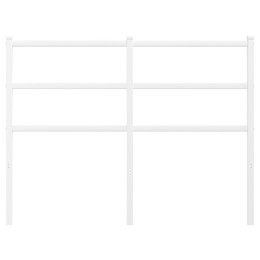 Hoofdbord Metaal 120 cm Wit