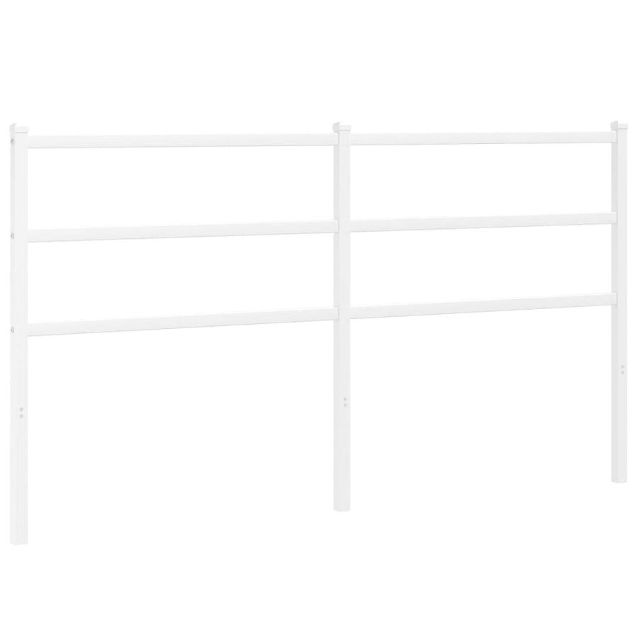 Hoofdbord Metaal 160 cm Wit