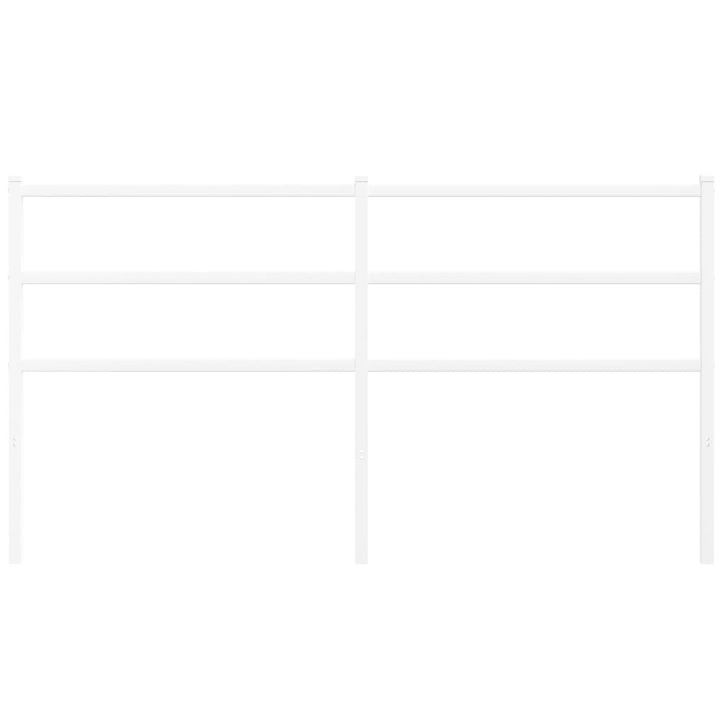 Hoofdbord Metaal 160 cm Wit