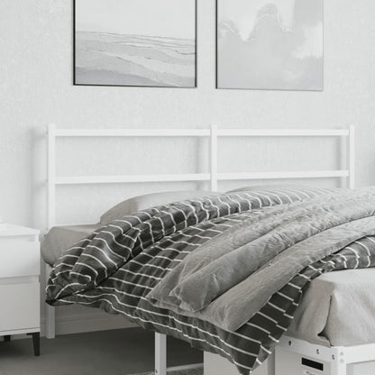 Hoofdbord Metaal 160 cm Wit