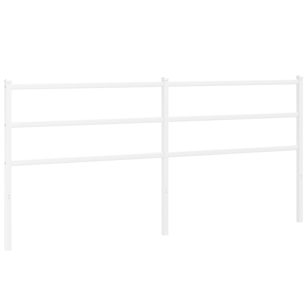 Hoofdbord Metaal 180 cm Wit
