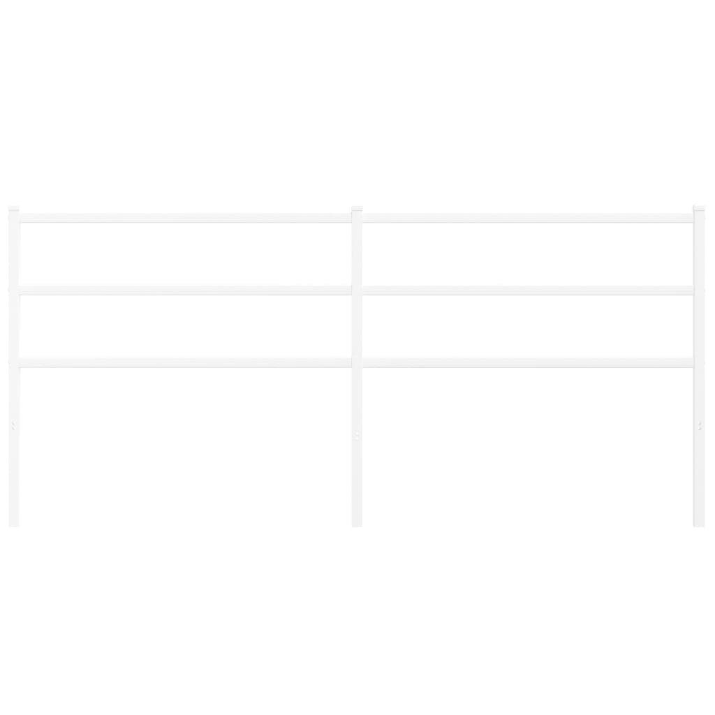 Hoofdbord Metaal 200 cm Wit