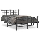 Bedframe metaal 120x190 cm zwart