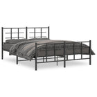 Bedframe metaal 150x200 cm zwart