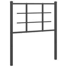 Hoofdbord 75 cm metaal zwart 75 cm Zwart
