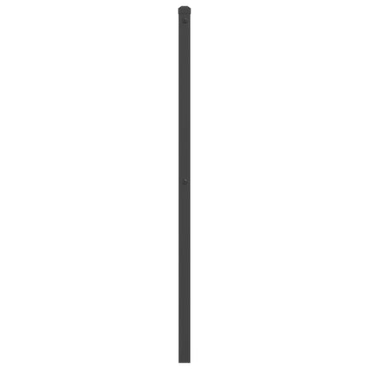 Hoofdbord 75 cm metaal zwart 75 cm Zwart