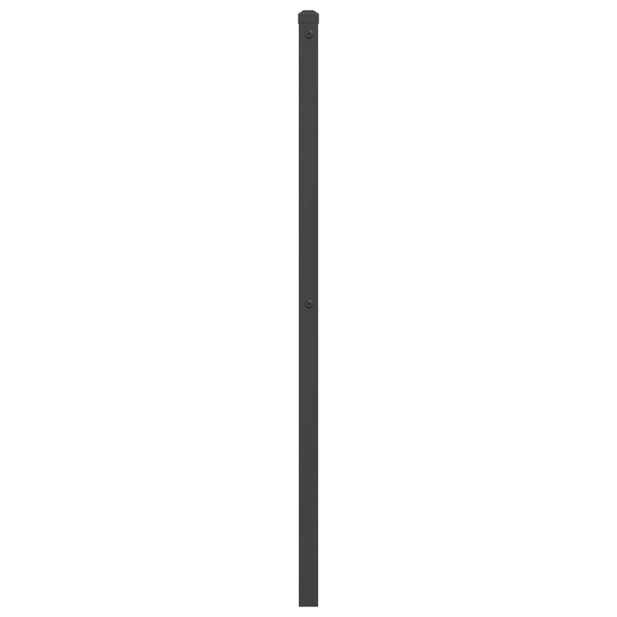 Hoofdbord 75 cm metaal zwart 75 cm Zwart