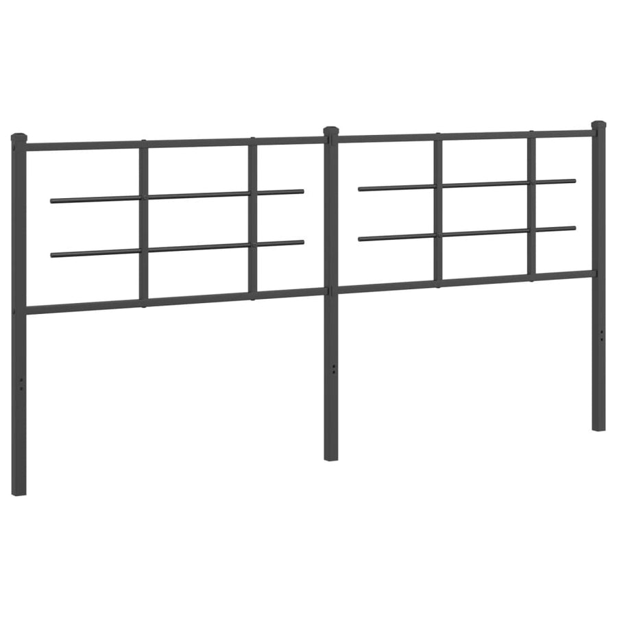 Hoofdbord Metaal Zwart 180 cm
