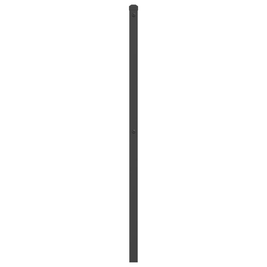 Hoofdbord 193 cm metaal zwart