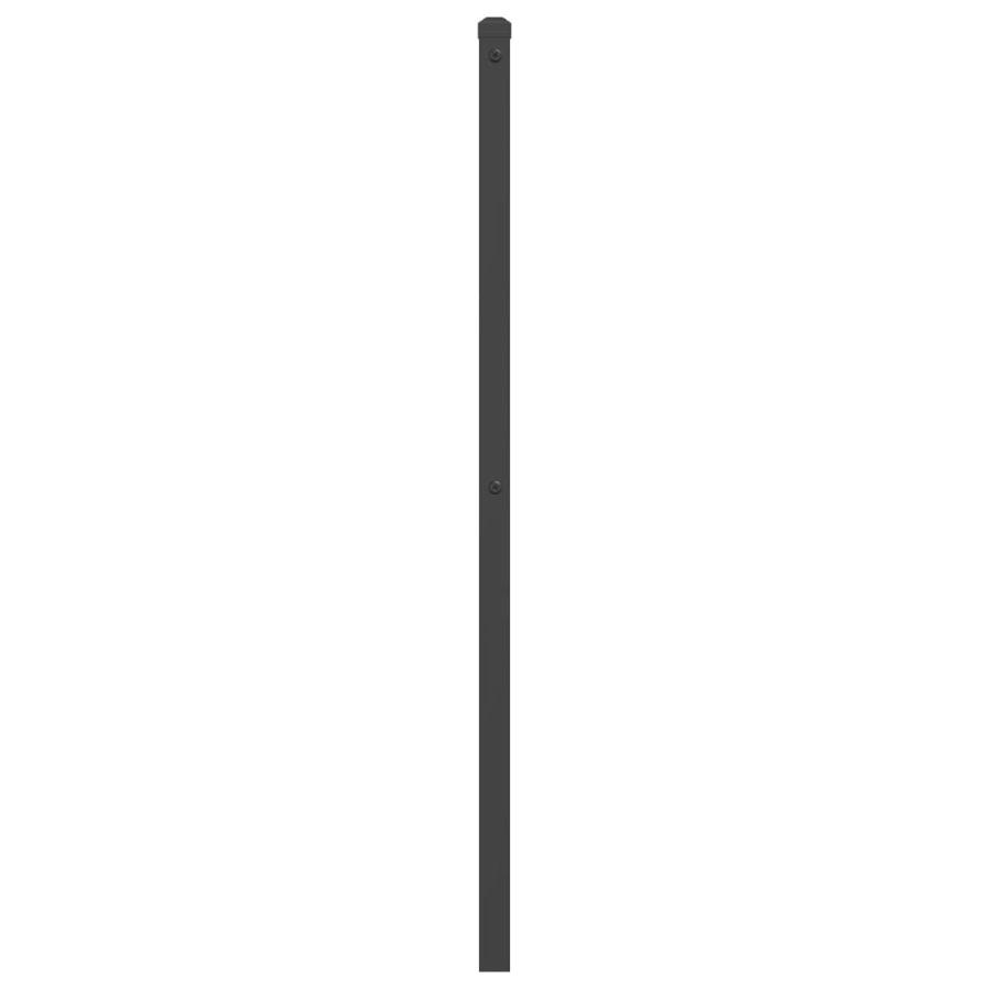 Hoofdbord 193 cm metaal zwart