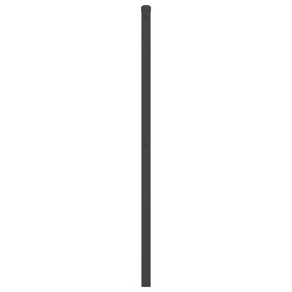 Hoofdbord 200 cm metaal zwart