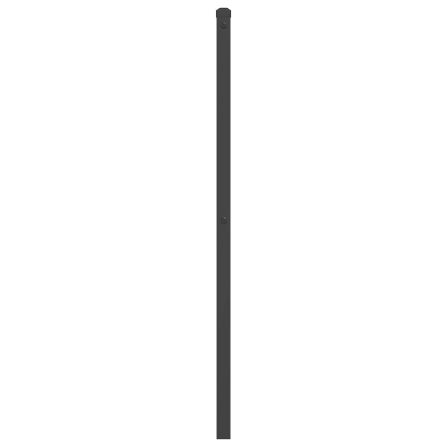 Hoofdbord 200 cm metaal zwart