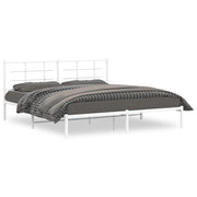 Bedframe metaal wit 183x213 cm