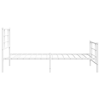 Bedframe Met Hoofd- En Voeteneinde Metaal 100 x 200 cm
