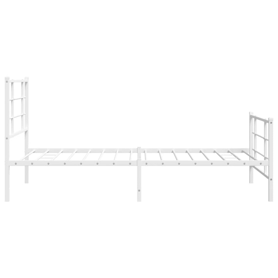 Bedframe Met Hoofd- En Voeteneinde Metaal 100 x 200 cm