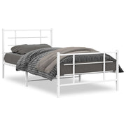 Bedframe metaal wit 107x203 cm